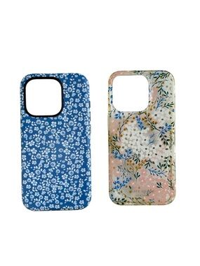 Kate Spade Floral iPhone 15 Pro Case Lot of 2